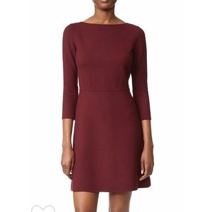 Theory Kamillina Burgundy Dress